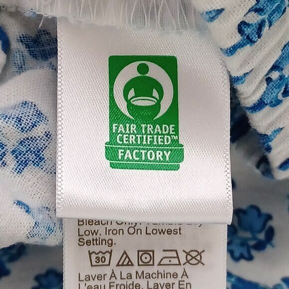 J Crew Pants Linen Cotton Blend Size 12 Block Print Floral Beach Preppy Cuffed - Picture 6 of 8